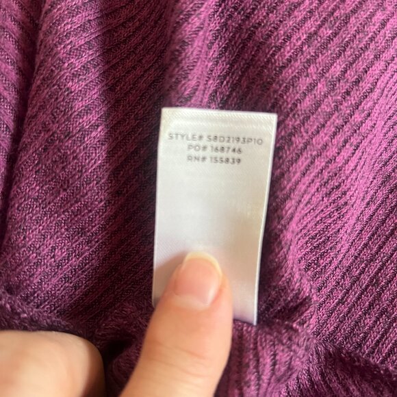 NWT Lulus Purple Ribbed Knit Long Sleeve Dress - Size S - Casual & Comfortable - Picture 14 of 15